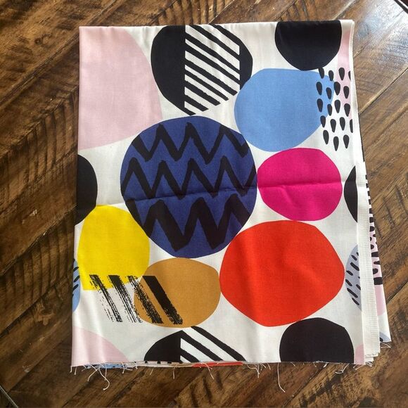 Ikea of Sweden Nedja Fabric 36" x 58” 2016 Canvas Cotton Print Playful - Picture 1 of 5